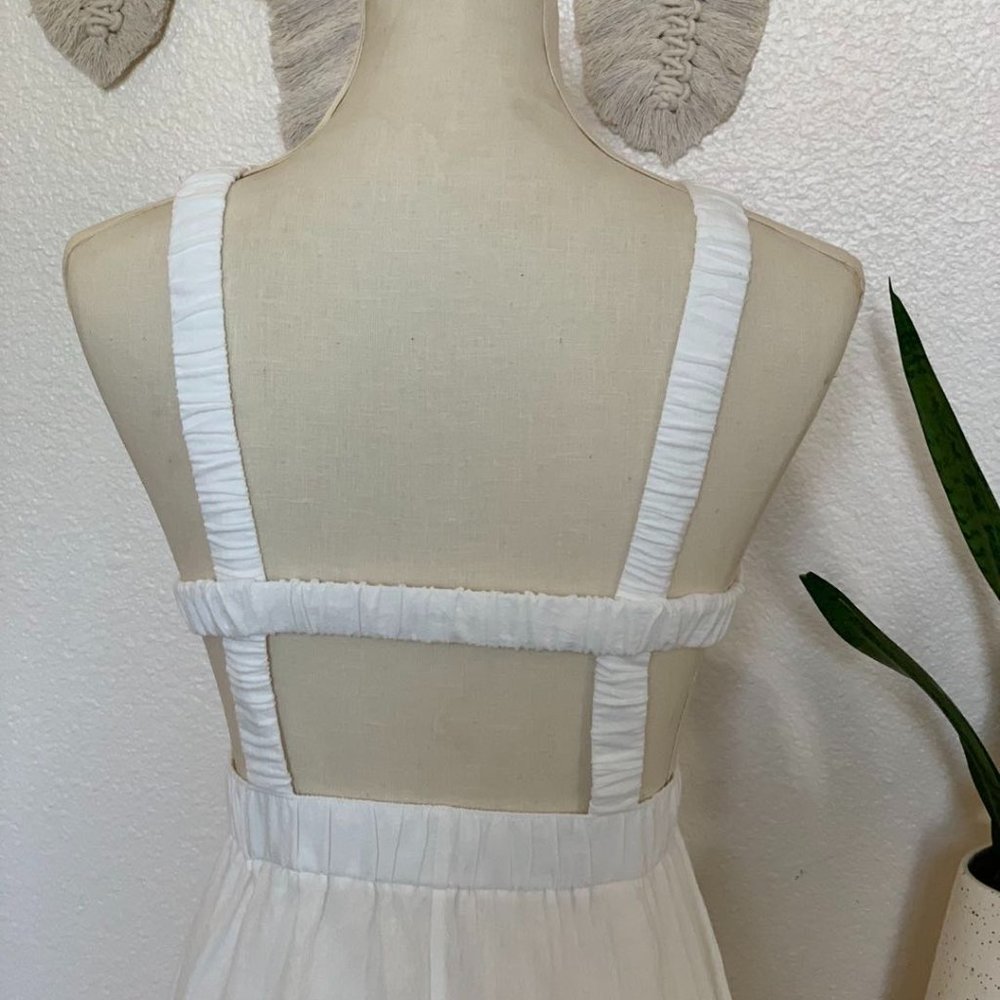 Open back midi dress - Elastic Back Straps